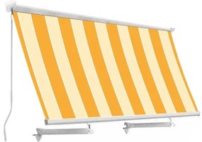 Tenda Da Sole Per Balcone Con Cassonetto 300x250 Giallo A Righe Sangiorgio