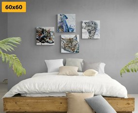 Set di quadri – Animali in interessante versione acquerello