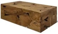 Tavolino da Caff in Autentico Legno di Teak 90x50x30cm Marrone cod mxl 5706