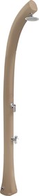 Doccia Solare da Esterno Giardino 26L Miscelatore e Lavapiedi Arkema New Happy Dove gray...