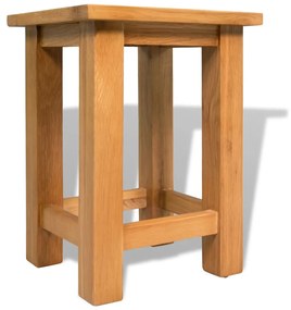 Tavolini da salotto 2 pz 27x24x37 cm legno massello di rovere