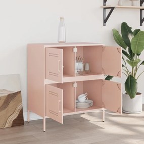 Credenza rosa 68x39x79 cm in acciaio