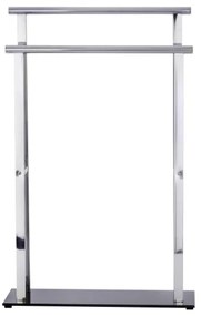 WENKO 22089100 – Appendiabiti LAVA 52 x 81,5 cm acciaio inox/argento/nero