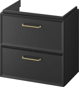 Cersanit S590-100 - Mobile sottolavabo sospeso MILLE SLIM 60x38 cm, nero