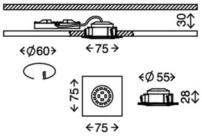 Briloner 7205-036 - SET 3x Lampada LED da incasso ATTACH LED/5W/230V IP44 bianco