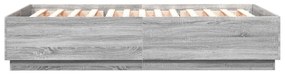 Giroletto luci led grigio sonoma 140x200 cm legno multistrato