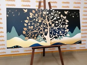 Stampa su tela – Albero della vita moderno
