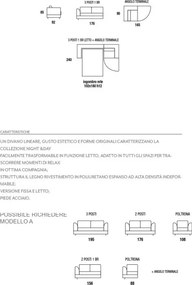 Divano Letto Angolare 271x165 cm tessuto antimacchia - Linz Beige