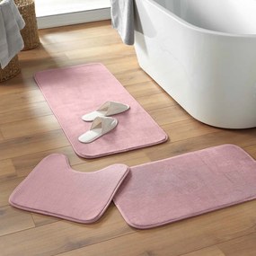 Tappetino da bagno rosa 50x120 cm Vitamine - douceur d'intérieur