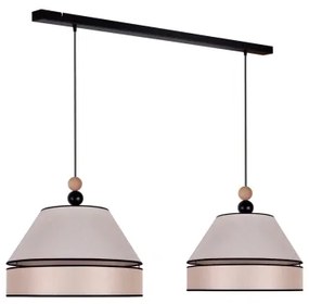 Duolla - Lampadario a sospensione con filo AVIGNON 2xE27/15W/230V beige