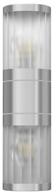 Applique E27 Cilindrica Bidirezionale IP54 da Esterno - Inox