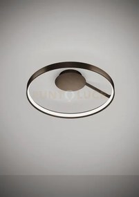 Anello lampada da parete o soffitto bronzo spazzolato diam.55cm 300...