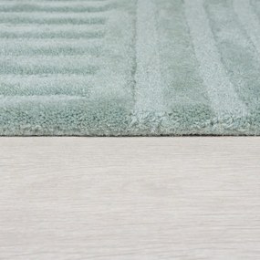 Tappeto in lana turchese 160x230 cm Zen Garden - Flair Rugs
