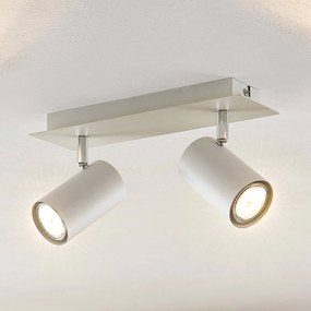 Lindby fatto da soffitto Joffrey, a 2 luci, bianco, metallo