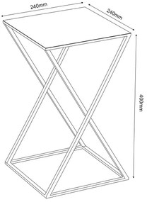 Portafiori 40x24 cm oro