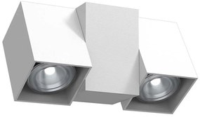 Brosline 2295 - Faretto da parete CUBE 2xGU10/10W/230V bianco