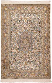 Cashmere Silk Tappeto orientale 120x80 (Indian) Annodato A Mano