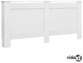vidaXL Coperture per Radiatori 2 pz Bianche 172x19x81,5 cm in MDF