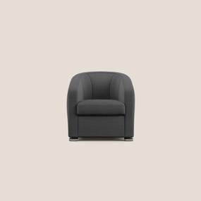 Cloe Poltroncina in tessuto smacchiabile con acqua QuickClean T08 antracite