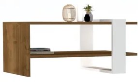 Tavolino GAYE 35x80 cm marrone/bianco