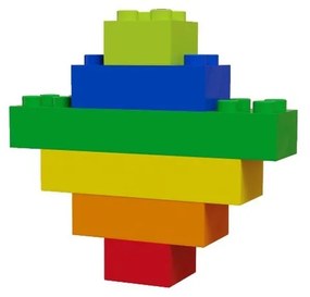 Set di blocchi da costruzione per la pista di palline Rainbow, 120 pezzi Blocks - Hubelino