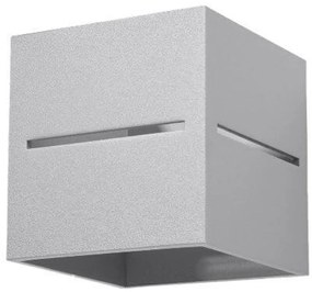 Applique da Parete in Alluminio LOBO G9 Grey Bidirezionale da interno