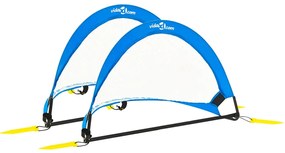 Porte Da Calcio Per Bambini 2 Pz Con Custodia 75,5x46x48 Cm /