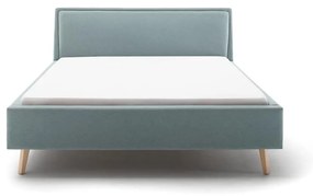 Letto matrimoniale imbottito blu/grigio rete non inclusa 180x200 cm Frieda – Meise Möbel