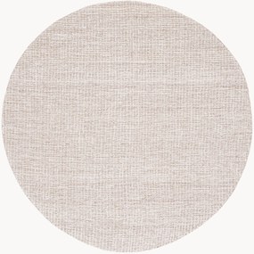 Tappeto rotondo a pelo basso in lana tuftato a mano Phaedra