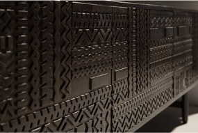 Mobile TV marrone scuro in mango massiccio 145x48x40 cm Kalai – MOME