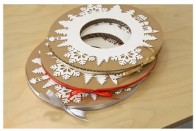 Corona d'Avvento con nastro grigio - Unlimited Design for kids