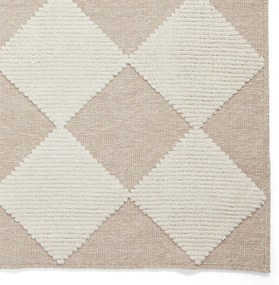 Tappeto bianco e beige lavabile 160x230 cm Lyna Beige&amp;White – Think Rugs