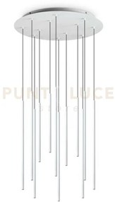 Filo lampadario a sospensione led 3000k 2100lm 19w 60cm bianco