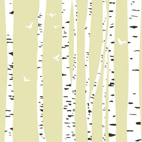 Carta da parati – Foresta di betulle