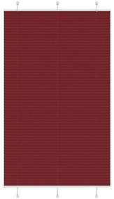 Tenda Plissettata Rosso Bordeaux 120x200 Cm Larghezza Tessuto /