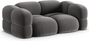 Divano grigio con rivestimento in velluto 210 cm Loretto – Cosmopolitan Design