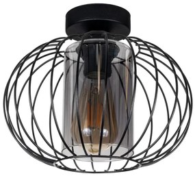 Lampadario a plafone CORRINI 1xE27/60W/230V diametro 25 cm nero/grigio