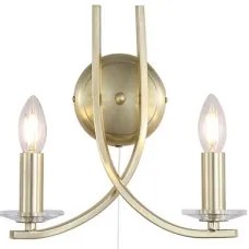 Searchlight 4162-2SB - Lampada da parete ASCONA 2xE14/60W/230V