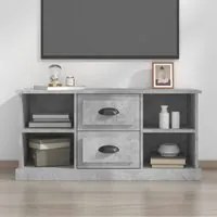 Mobile Porta TV Grigio Cemento 99,5x35,5x48cm Legno Multistrato 816276