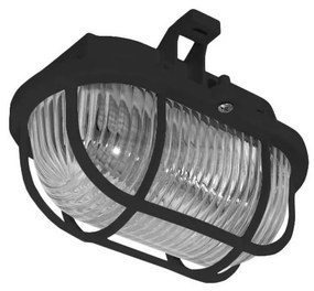 Plafoniera da esterno OVAL 1xE27/60W/230V IP44 nero