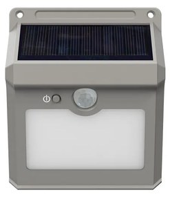 Applique Solare Rettangolare da parete, IP65 con Sensore di Movimento Colore  Bianco Naturale 4.000K