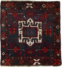 Shiraz Tappeto persiano 70x70 Blu (Iran) Annodato A Mano