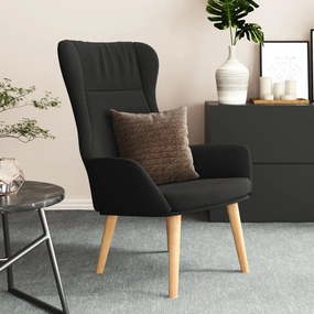 Sedia Relax Nera İn Tessuto /