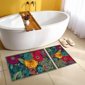 Set di tappetini per il bagno 2 pz 60x100 cm – Foutastic