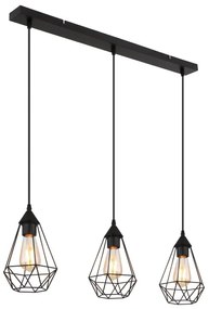 Globo 15745-3H - Lampadario a sospensione con filo ZACHARY 3xE27/60W/230V