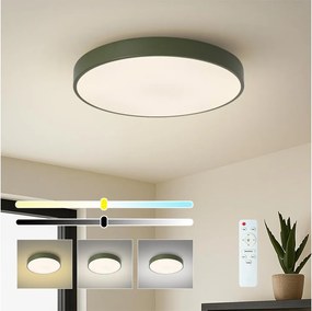 Brilagi - Plafoniera LED dimmerabile POOL LED/60W/230V 3000-6000K 50 cm verde + telecomando