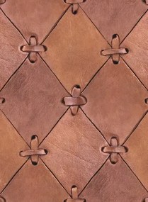 Rebel Walls Carta da parati panoramica Leather Rhombs - Buff