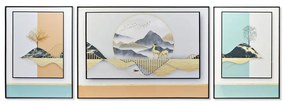 Set di 3 quadri DKD Home Decor Montagna Moderno (200 x 3 x 70 cm) (3 pezzi)