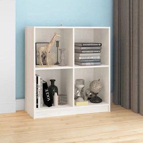 Credenza Bianca 70x33x76 Cm İn Legno Massello Di Pino /