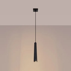 Sollux SL.1400 - Lampadario a sospensione con filo PRYSM 1xG9/8W/230V nero